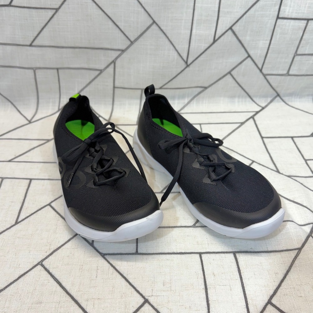 OOFOS OOmg‎ Low Eezee Shoes Size 11 Black Recovery Sneakers Lightweight Mesh